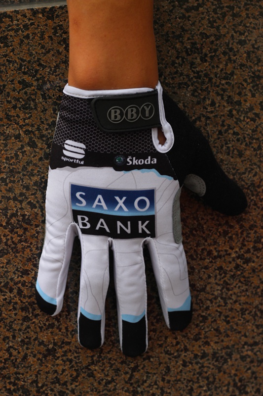 Handschoenen Saxo Bank Tinkoff wit